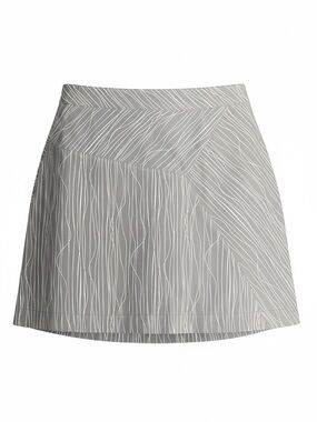 ANNIKA Cutter & Buck Grey/White Pattern Golf Skort (4)